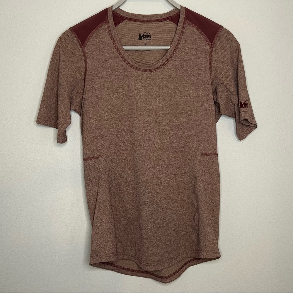 REI Women's Size M Pink/Burgundy Light-Weight Athletic Shirt